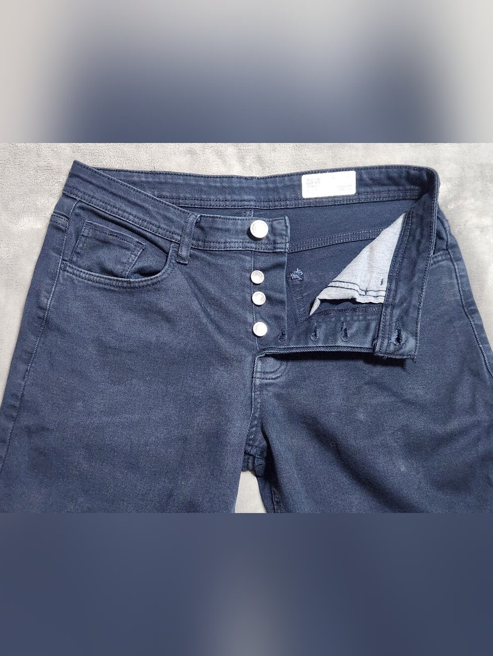Denim Co Primark Blue Straight Stretch Jeans 32x30 - Picture 3 of 13